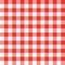 Red checkered tartan seamless pattern design.