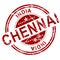 Red Chennai stamp