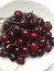 Red cherries, very sweet and delicious, a wonderful dessert in summer...