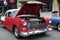 Red Chevrolet, 1955 with an open hood