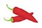 Red chili pepper icon. spicy mexican food. vegetable icon