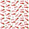 Red Chili Pepper and pimento. Extra spicy pepper vector icon illustration. Pattern of red chili pepper and pimento.