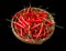 Red chillies in a basket