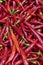 Red chillies green stalks