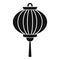 Red chinese lantern icon, simple style