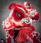 Red Chinese New Year dragon