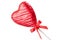 Red Chocolate love heart lollypop angled