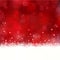 Red Christmas background with snowflakes and stars