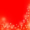 Red christmas background with white lights