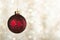 Red Christmas ball ornament