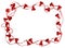 Red Christmas bell garland frame