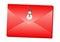 Red Christmas envelope