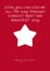 Red Christmas Greeting Card - Single Starlet and Poem