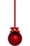 Red Christmas Ornament With Bow