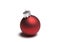 Red Christmas Ornament on White