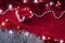 Red Christmas Present Lights Background