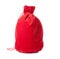 Red christmas sack isolated