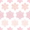 Red Christmas Snowflakes Geometric Textile Texture