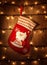 Red Christmas sock