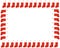 Red christmas stocking border