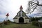 The Red Church is a famous attraction in Mauritius. Many star weddings will be held here. The red ceiling is the iconic French arc