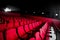 Red cinema empty hall