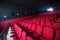 Red cinema empty hall