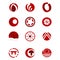 Red Circle Logo Design Element