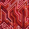 Red circuit seamless pattern