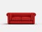 Red classic sofa