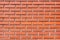 Red Clay Brick Wall Texture. Exterior Brickwork Backdrop.