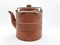 Red Clay Traditional Antique Ethnic Vintage Retro Kettle Tea Pot Photo in White Isolated Background as Graphic Resources 03