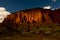 Red cliff wall at Ischigualasto National Park