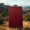 Red Clipboard in a Field