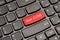 Red close deal keyboard button