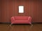 Red cloth sofa