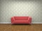 Red cloth sofa
