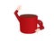 Red coffee mug waving hello