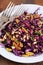 Red coleslaw salad