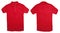 Red Collared Shirt Design Template