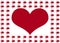 Red color heart pic with red stars border
