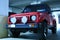 Red Color Jeep with Fog Lights
