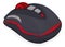 Red colored and illuminated gaming computer mouse, Vector illustration