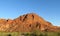 Red colour rock landscape