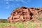 Red colour rock landscape