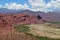 Red colour rock landscape