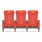 Red comfortable realistic cinema seat vector illustration isolated