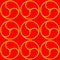 Red Commashaped seamless Japanese pattern