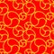 Red Commashaped seamless Japanese pattern