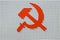 Red communism sign